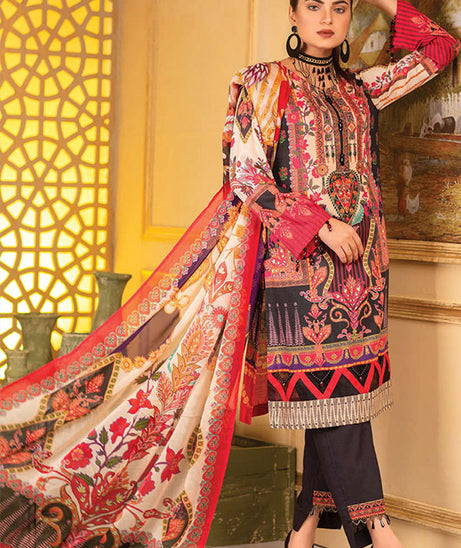 Adan`s Arwa Print Emb Suvic`21 D#08