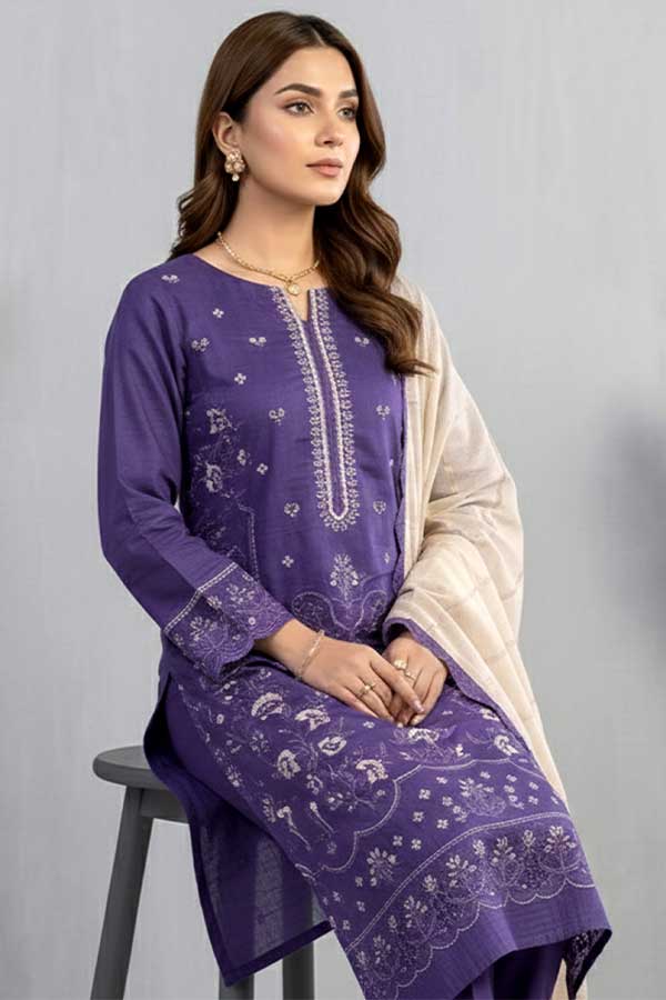Shaista Contrast Emb Lawn`26 D#532