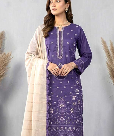Shaista Contrast Emb Lawn`26 D#532