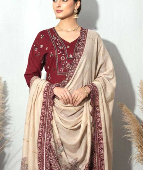 Shaista Contrast Emb Lawn`26 D#533