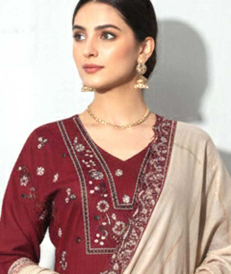 Shaista Contrast Emb Lawn`26 D#533