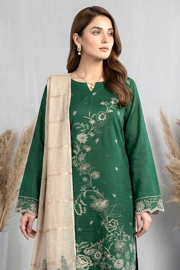 Shaista Contrast Emb Lawn`26 D#534