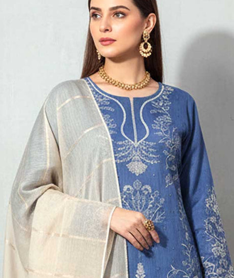 Shaista Contrast Emb Lawn`26 D#535