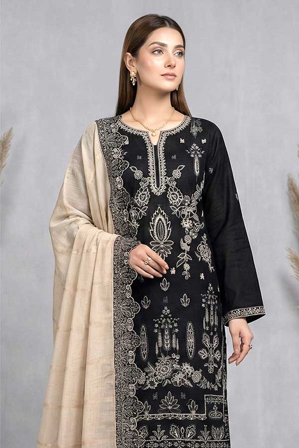 Shaista Contrast Emb Lawn`26 D#537