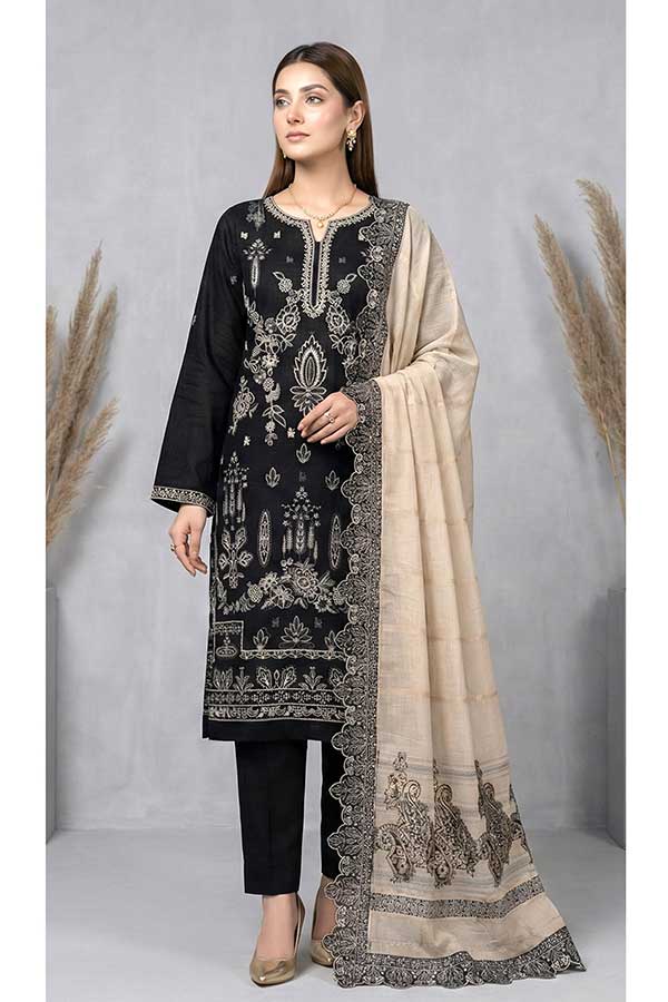 Shaista Contrast Emb Lawn`26 D#537