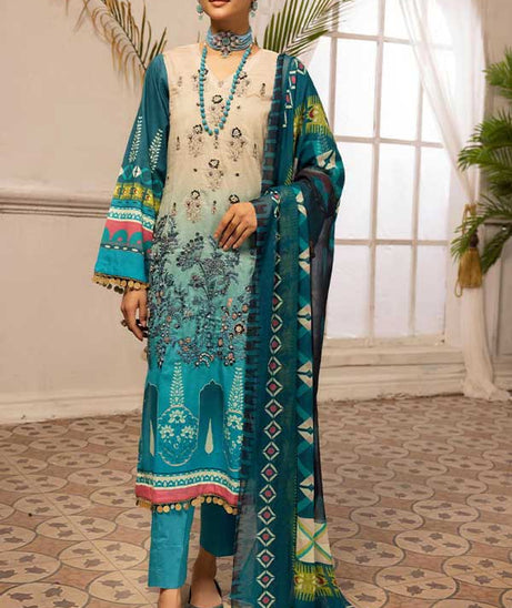 Shaista Digital Emb Lawn`23 D#340