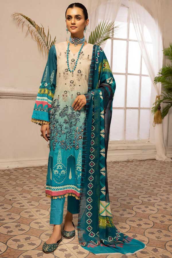 Shaista Digital Emb Lawn`23 D#340