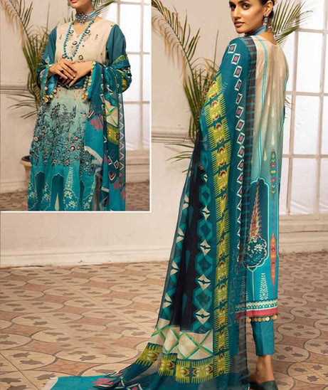 Shaista Digital Emb Lawn`23 D#340