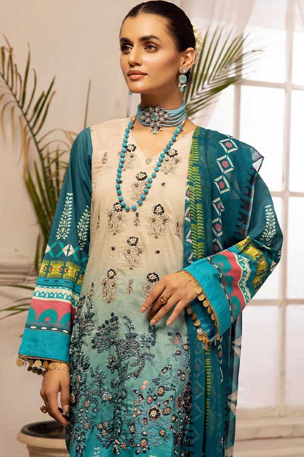 Shaista Digital Emb Lawn`23 D#340