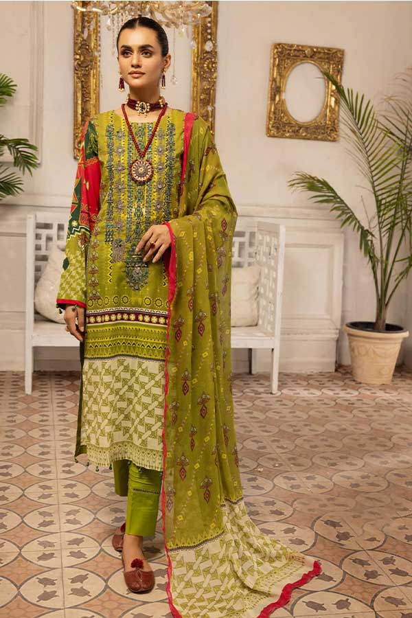 Shaista Digital Emb Lawn`23 D#342