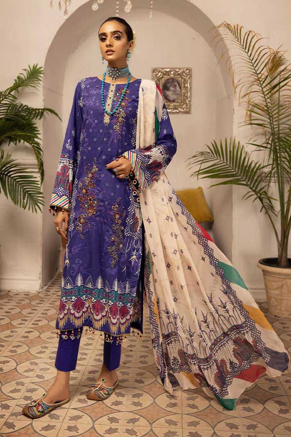 Shaista Digital Emb Lawn`23 D#343