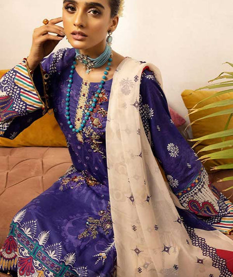 Shaista Digital Emb Lawn`23 D#343