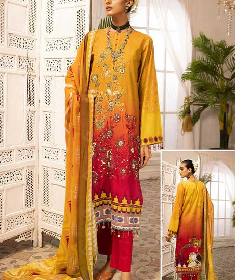 Shaista Digital Emb Lawn`23 D#344