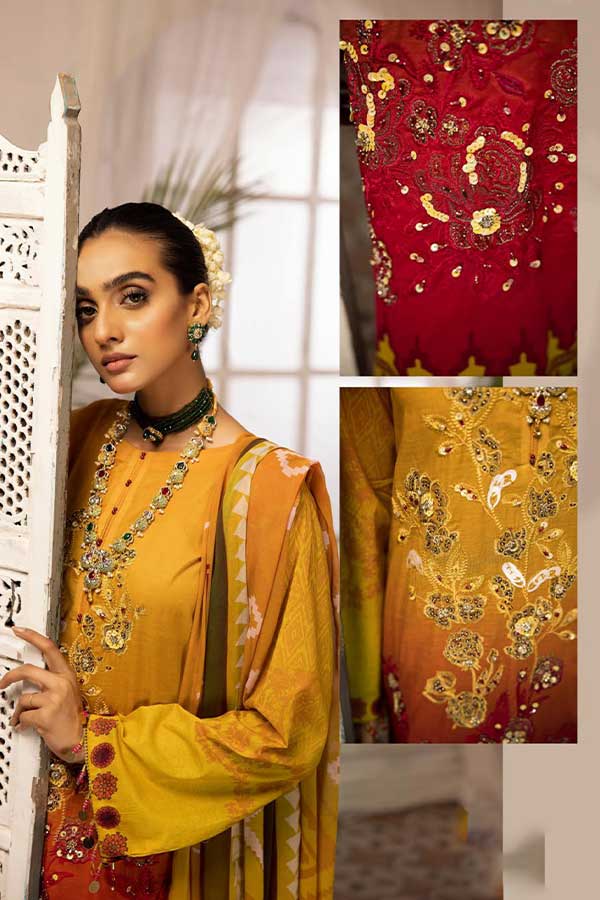 Shaista Digital Emb Lawn`23 D#344