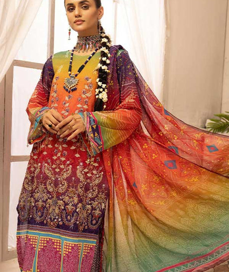 Shaista Digital Emb Lawn`23 D#345