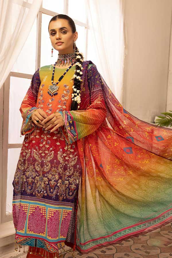Shaista Digital Emb Lawn`23 D#345