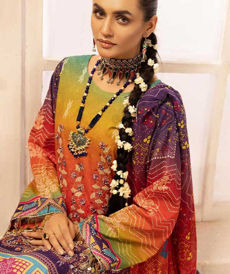 Shaista Digital Emb Lawn`23 D#345