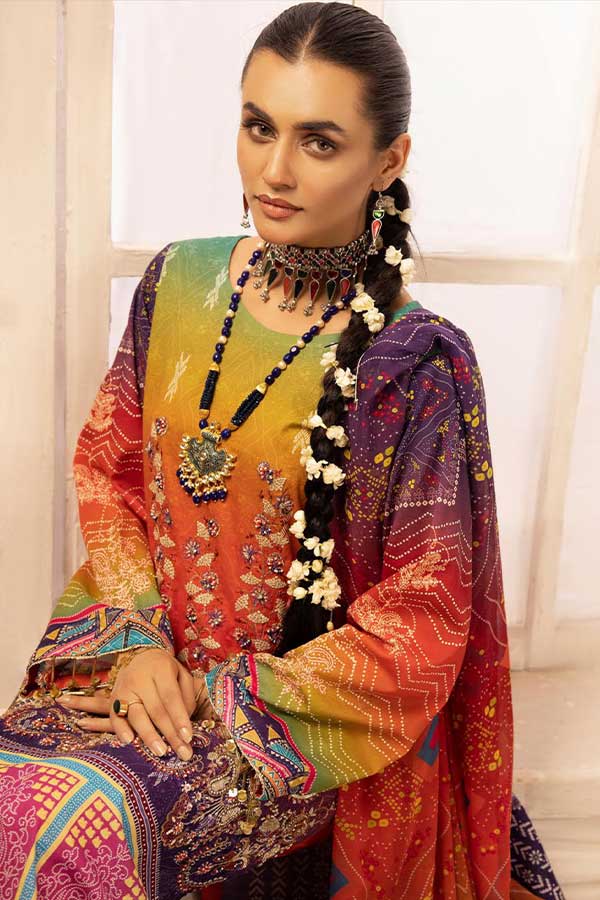 Shaista Digital Emb Lawn`23 D#345
