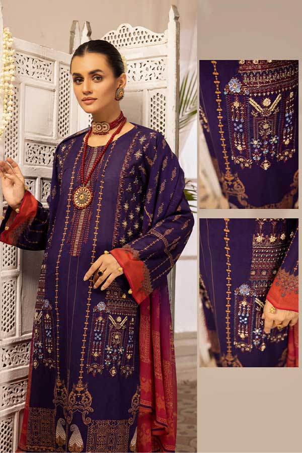 Shaista Digital Emb Lawn`23 D#348
