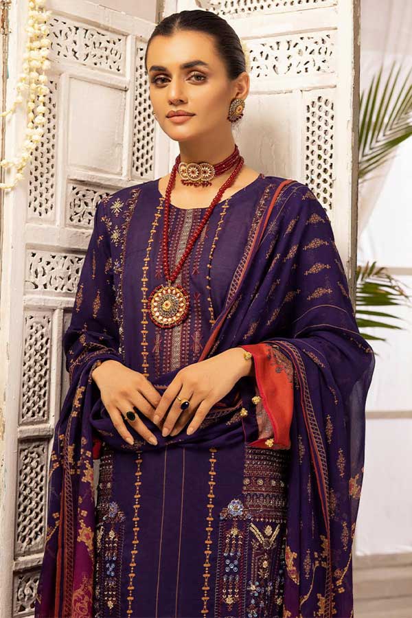 Shaista Digital Emb Lawn`23 D#348