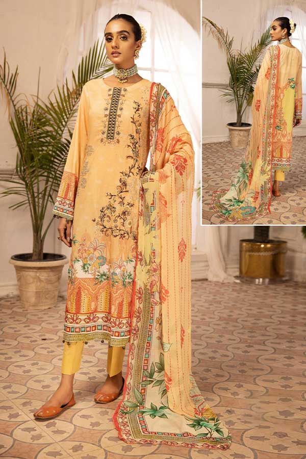 Shaista Digital Emb Lawn`23 D#349