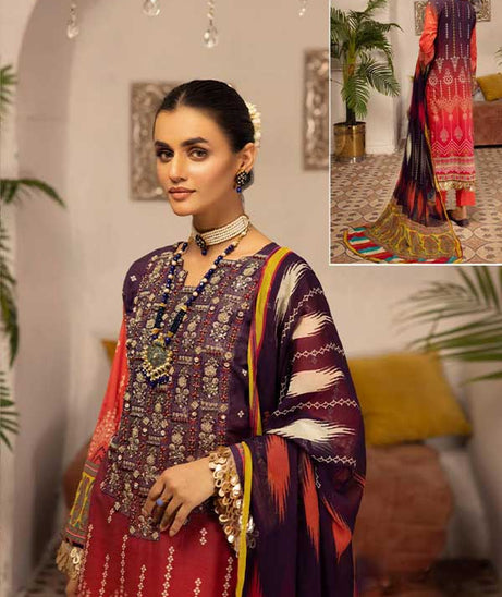 Shaista Digital Emb Lawn`23 D#350