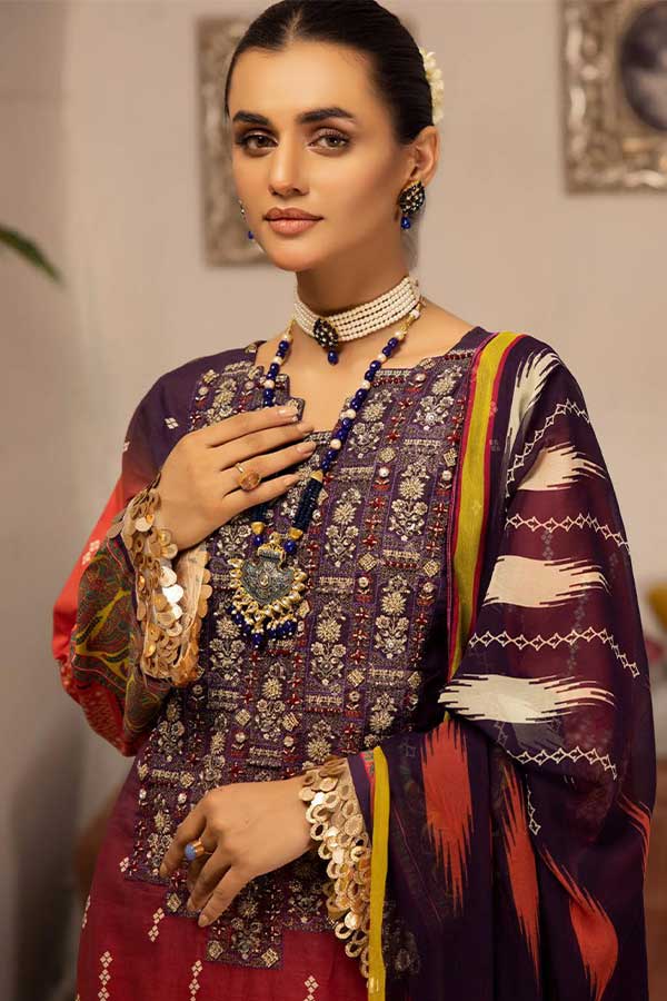 Shaista Digital Emb Lawn`23 D#350