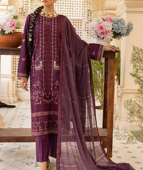 Shaista Emb Luxury Lawn`24 D#127