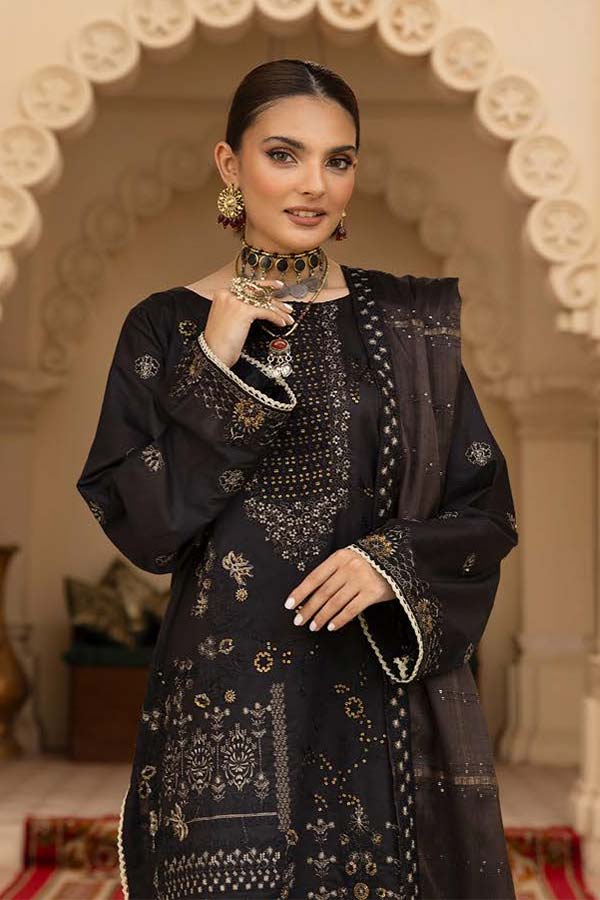 Shaista Emb Luxury Lawn`24 D#128