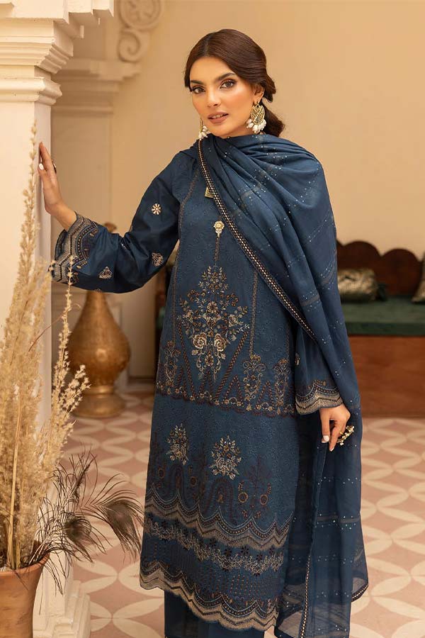 Shaista Emb Luxury Lawn`24 D#130