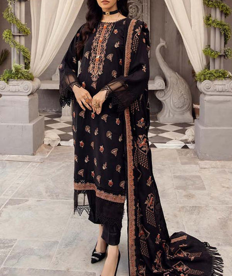 Shaista Emb Silver Peach`23 D#548