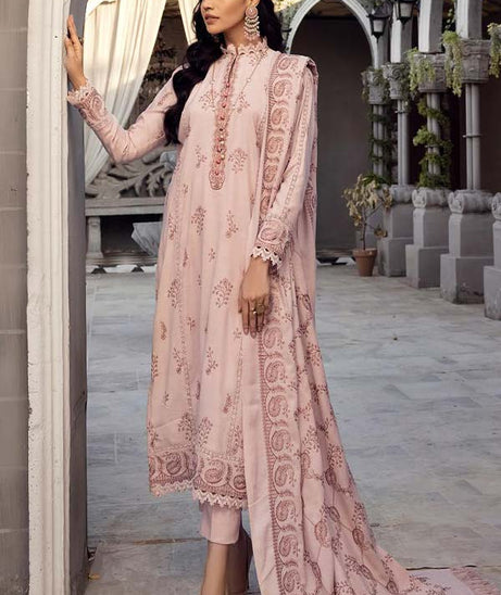 Shaista Emb Silver Peach`23 D#552