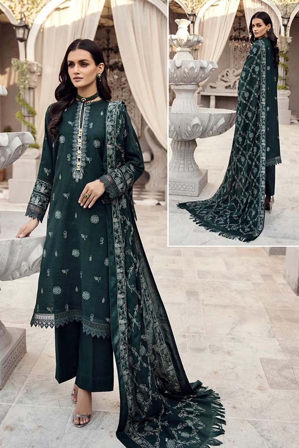 Shaista Emb Silver Peach`23 D#557