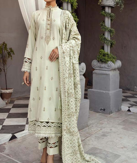 Shaista Emb Silver Peach`23 D#558