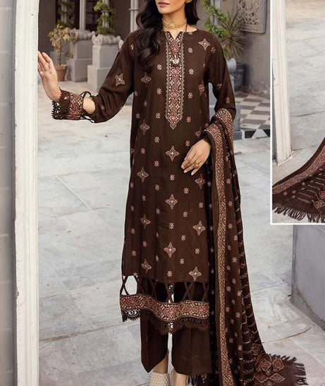 Shaista Emb Silver Peach`23 D#559