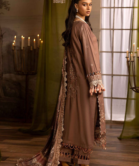 Shaista Excited Emb Peach`25 D#813