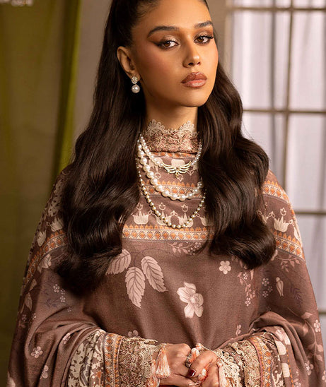 Shaista Excited Emb Peach`25 D#813