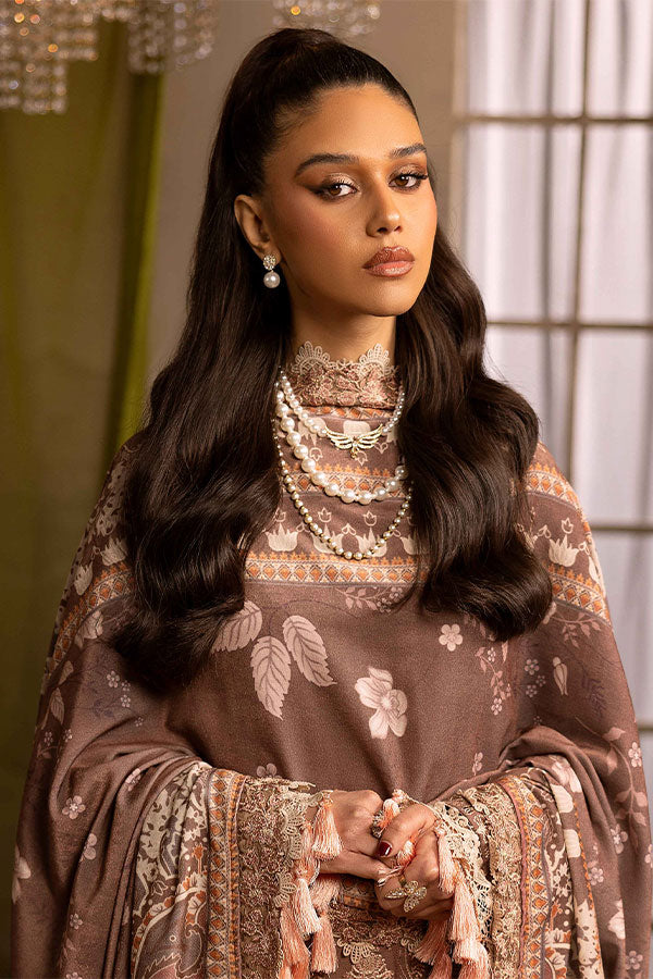 Shaista Excited Emb Peach`25 D#813