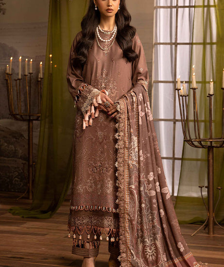 Shaista Excited Emb Peach`25 D#813