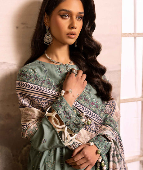 Shaista Excited Emb Peach`25 D#814