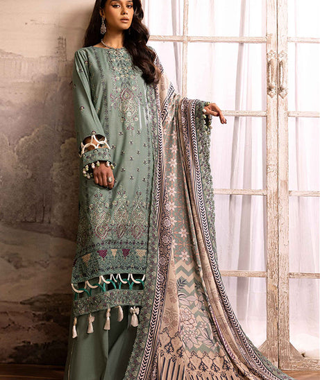 Shaista Excited Emb Peach`25 D#814