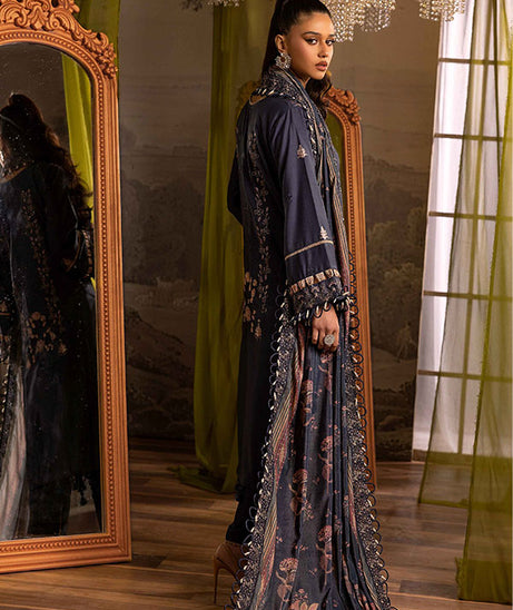 Shaista Excited Emb Peach`25 D#815