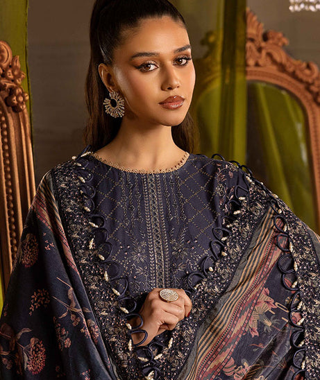 Shaista Excited Emb Peach`25 D#815