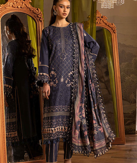 Shaista Excited Emb Peach`25 D#815