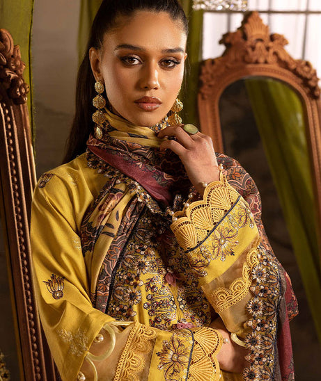 Shaista Excited Emb Peach`25 D#816