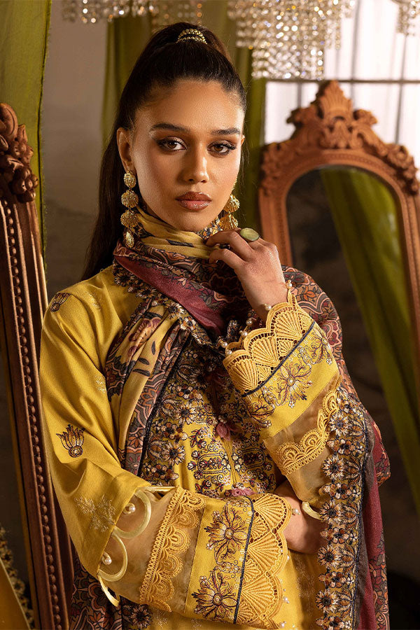 Shaista Excited Emb Peach`25 D#816