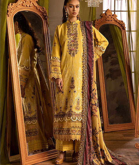 Shaista Excited Emb Peach`25 D#816