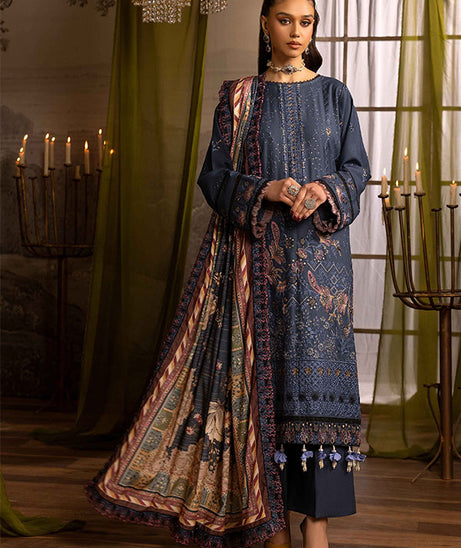 Shaista Excited Emb Peach`25 D#817