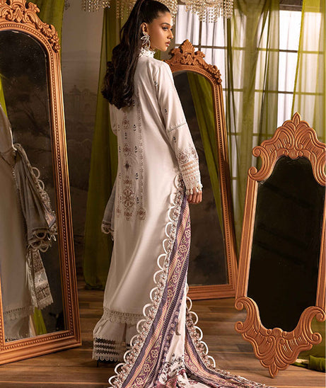 Shaista Excited Emb Peach`25 D#818