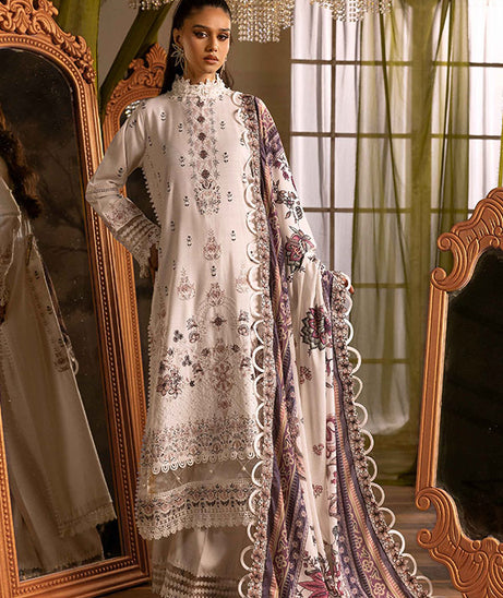 Shaista Excited Emb Peach`25 D#818